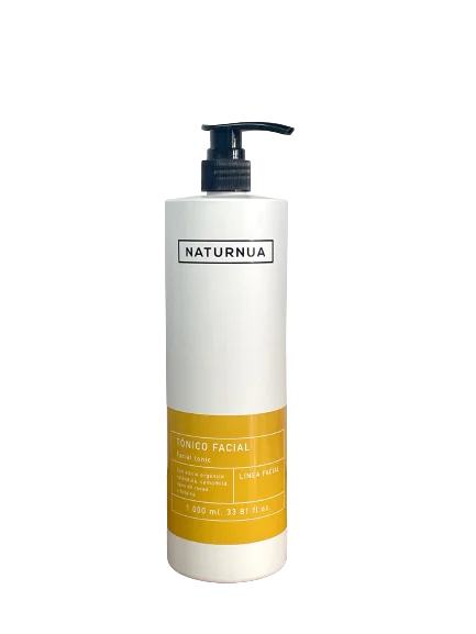 Tónico facial profesional Naturnua 1000ml con extractos vegetales, hidrata, tonifica y suaviza la piel para uso en cabina profesional.