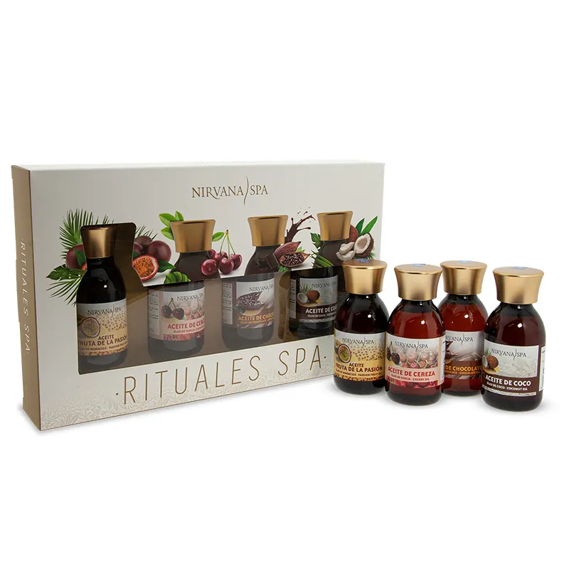 pack rituales spa aceites corporales Nirvana Spa