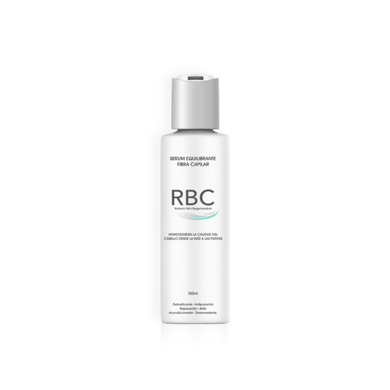Sérum Equilibrante Fibra Capilar RBC 150ml que detoxifica, repara y aporta brillo al cabello, mejorando su textura y desenredado.